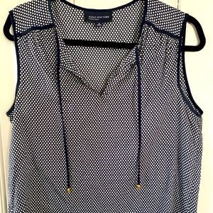 Navy Jones New York Sleeveless Blouse